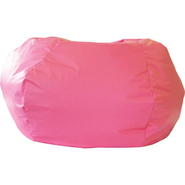 Gold Medal Hot Pink Leather Look Vinyl Extra Large Bean Bag Bed Bath