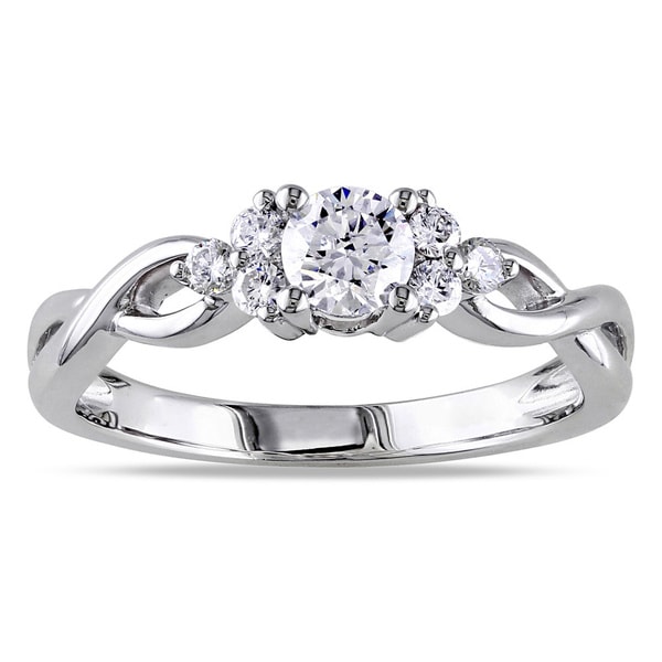 Shop Miadora Signature Collection 14k White Gold 12ct Tdw Diamond Ring On Sale Free