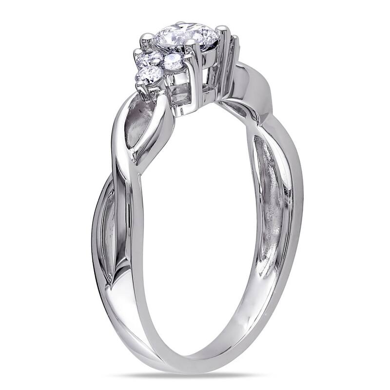 Miadora Signature Collection 14k White Gold 1/2ct TDW Diamond Ring