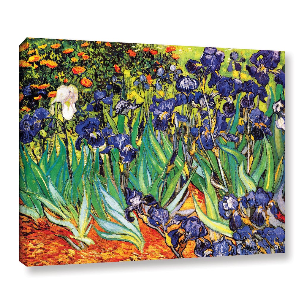 Vincent van Gogh 'Irises in the Garden' Wrapped Canvas Art