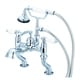 preview thumbnail 7 of 5, Water Creation Vintage Classic Adjustable Center Deck Mount Tub Faucet With Handheld Shower in Chrome Finish