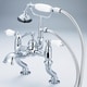 preview thumbnail 6 of 5, Water Creation Vintage Classic Adjustable Center Deck Mount Tub Faucet With Handheld Shower in Chrome Finish