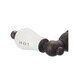 preview thumbnail 5 of 6, Water Creation Vintage Oil-rubbed Bronze 7-inch Deck Mount Tub Faucet and Hand Shower Set Porcelain Lever Handles