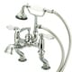 preview thumbnail 6 of 4, Water Creation Vintage Classic Adjustable Center Deck Mount Tub Faucet With Handheld Shower in Polished Nickel PVD Finish