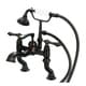 preview thumbnail 2 of 4, Water Creation Vintage Classic Adjustable Center Deck Mount Tub Faucet with Handheld Shower in Oil Rubbed Bronze Finish