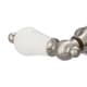 preview thumbnail 4 of 4, Water Creation Vintage Classic Adjustable Center Deck Mount Tub Faucet with Handheld Shower in Brushed Nickel Finish Porcelain Lever Handles