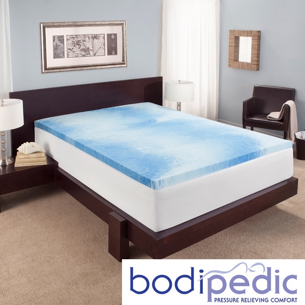 Bodipedic Essentials 2 inch Gel Swirl Mattress Topper Bodipedic Memory Foam Mattress Toppers