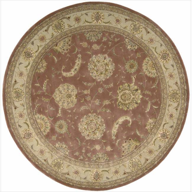 Nourison 2000 Hand-tufted Kashan Rose Wool Rug