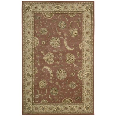 Nourison 2000 Hand-tufted Kashan Rose Wool Rug