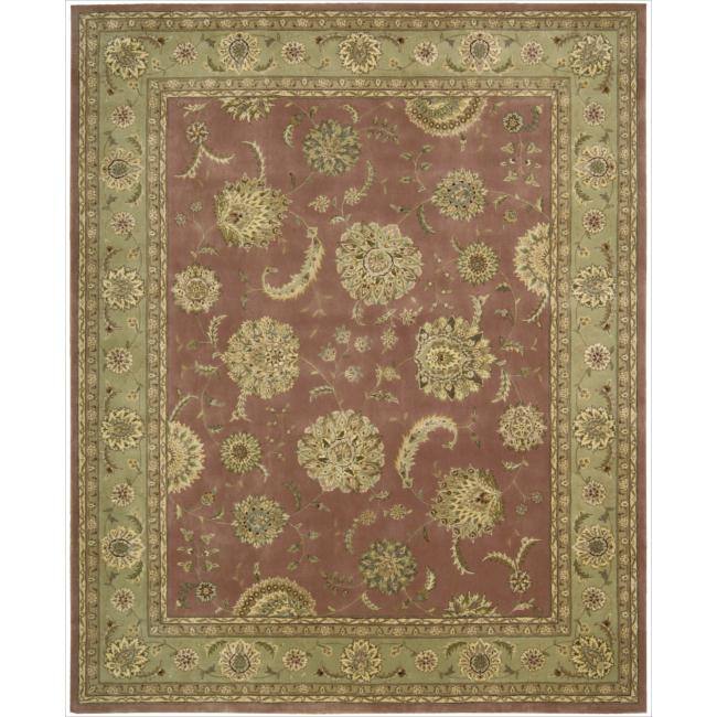 Nourison 2000 Hand-tufted Kashan Rose Wool Rug