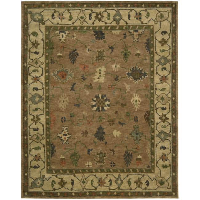 Nourison Hand-Knotted Tahoe Copper Wool Rug