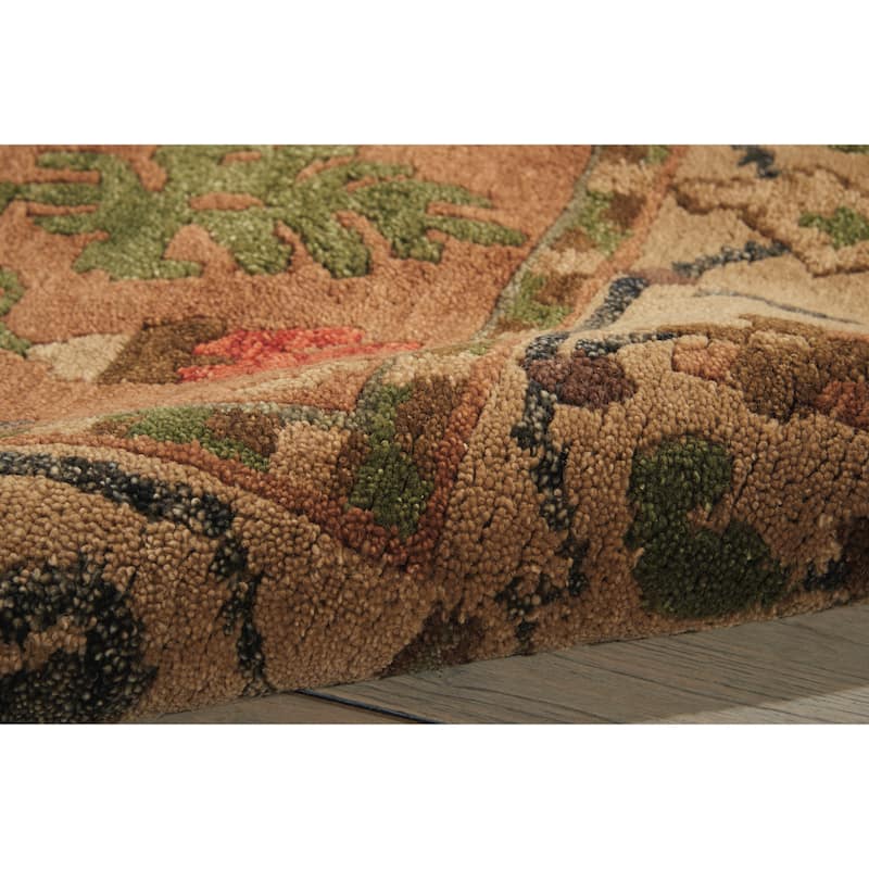 Nourison Hand-Knotted Tahoe Copper Wool Rug
