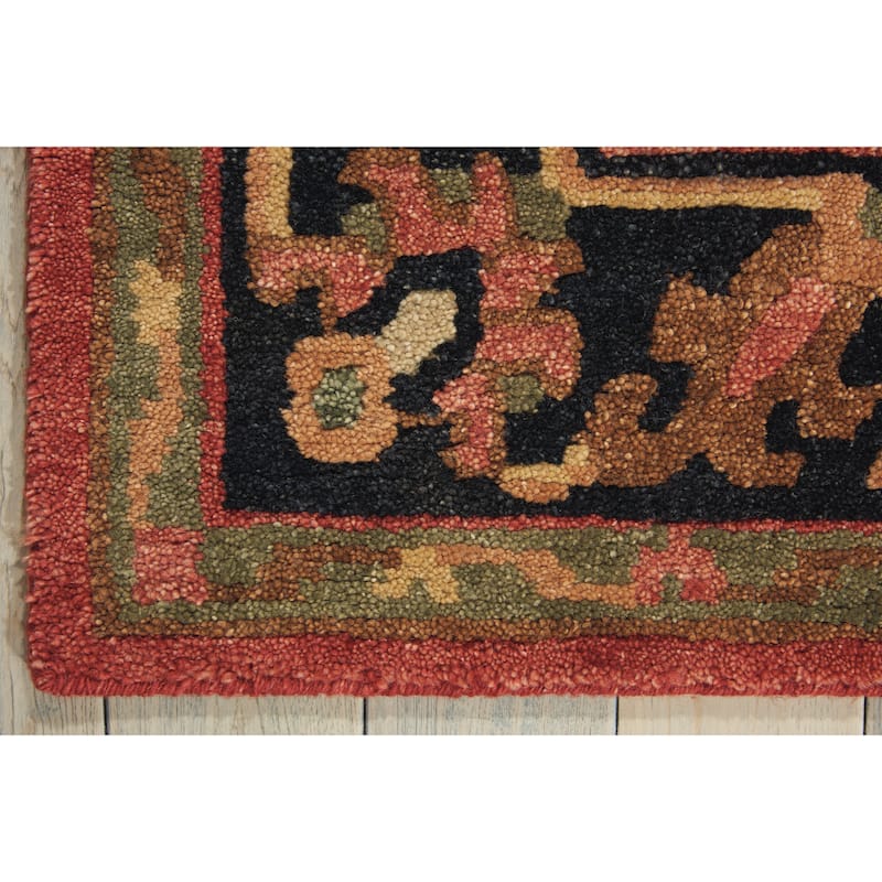 Nourison Hand-tufted Tahoe Rust Wool Rug