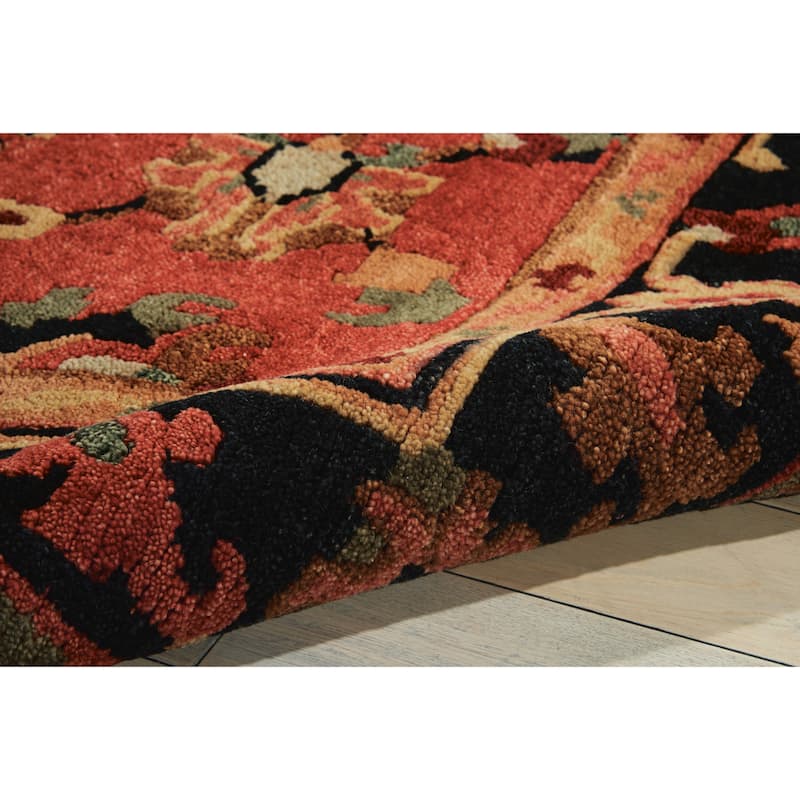 Nourison Hand-tufted Tahoe Rust Wool Rug