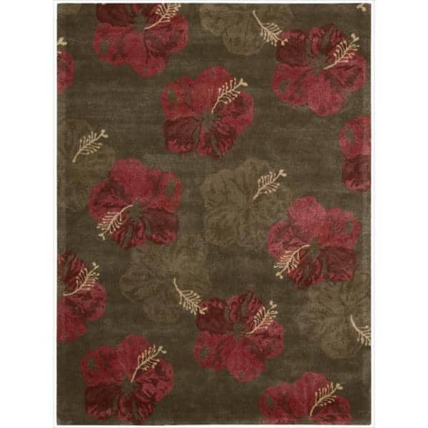 slide 2 of 16, Nourison Lakeside Hand-tufted Hibiscus Area Rug