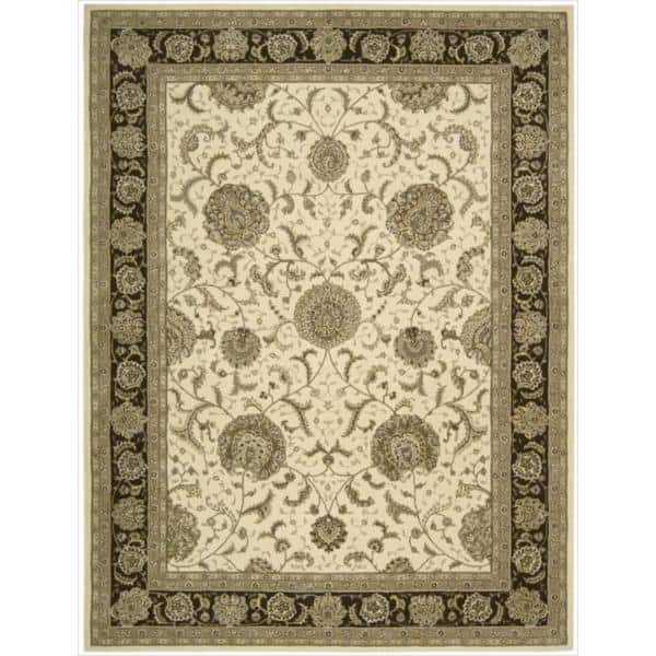 Nourison Hand-tufted Oriental Bordered Wool Area Rug