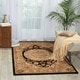 preview thumbnail 1 of 9, Nourison 2000 Hand Tufted Medallion Black Rug