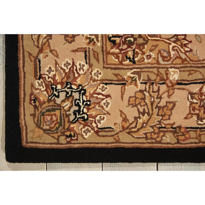 Nourison 2000 Hand Tufted Medallion Black Rug