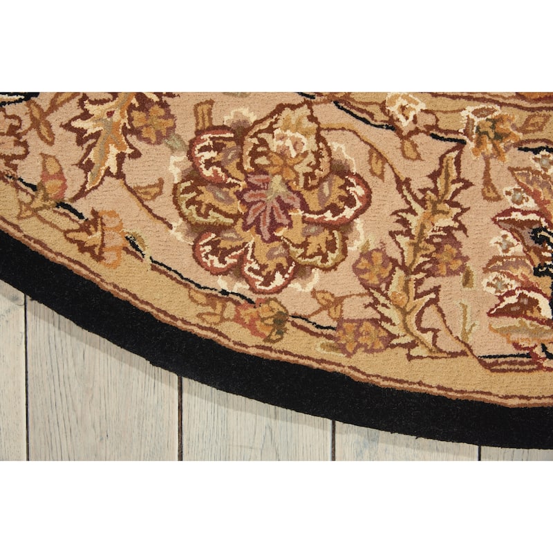 Nourison 2000 Hand Tufted Medallion Black Rug