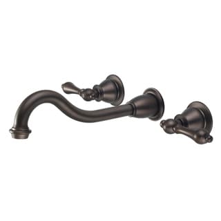 Water Creation Elegant Spout Wall Mount Vessel/Lavatory Faucet in Oil Rubbed Bronze Finish