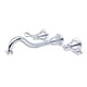 preview thumbnail 1 of 1, Water Creation Elegant Spout Wall Mount Vessel/Lavatory Faucet in Chrome Finish Lever Handles