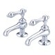 preview thumbnail 1 of 1, Water Creation Vintage Classic Basin Beaks Lavatory Faucet in Chrome Finish Lever Handles