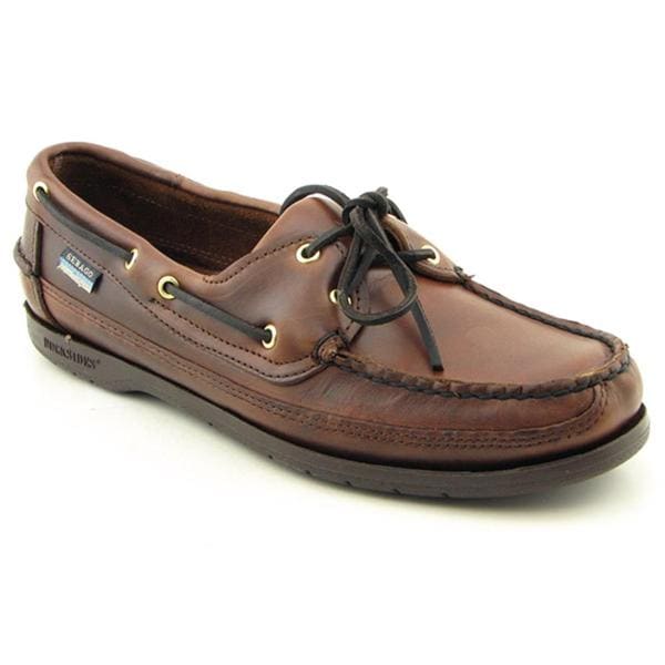 Sebago Men's 'Schooner' Leather Casual Shoes Wide Sebago Loafers