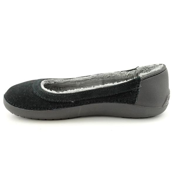 crocs suede flats