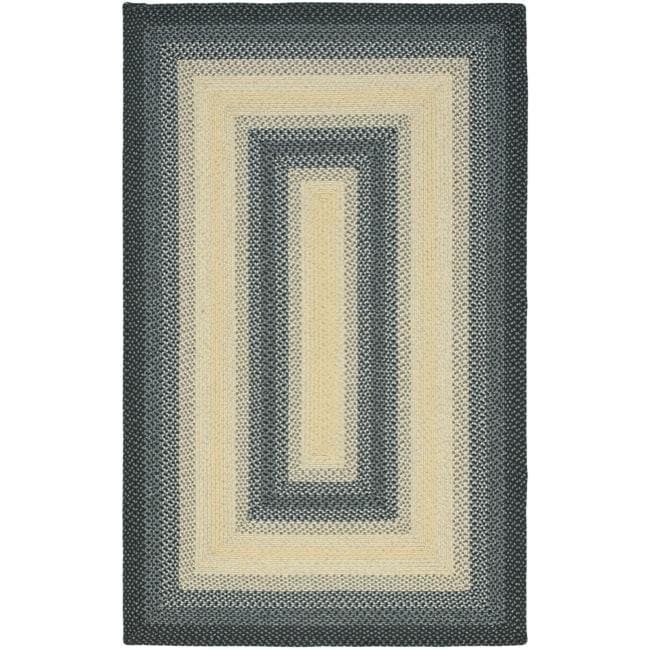 Hand woven Reversible Multicolor Braided Rug (9 X 12)