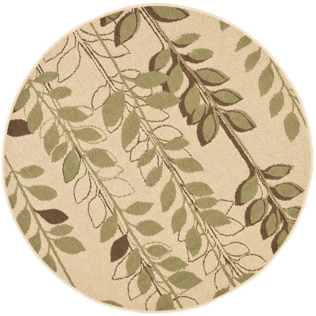 Shop Safavieh Courtyard Foliage Natural/ Olive Green Indoor/ Outdoor