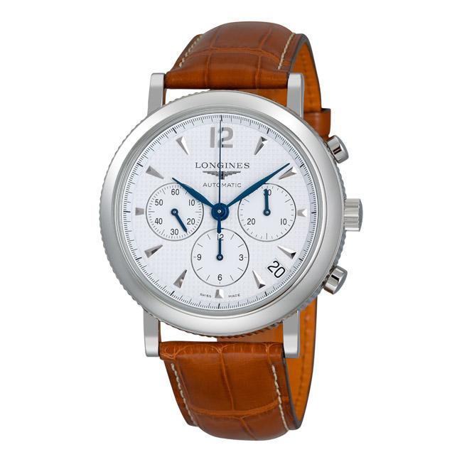 Longines Mens Heritage Silver Dial Chronograph Watch