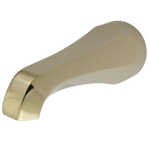 Olde Time 7-inch Solid Brass Polished Tub Spout