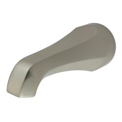 slide 1 of 1, Olde Time 7-inch Solid Brass Satin Nickel Tub Spout