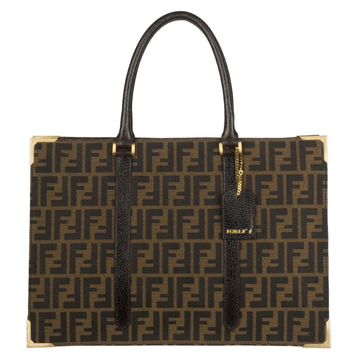 Fendi Classico No. 4 Canvas Zucca Tote Bag