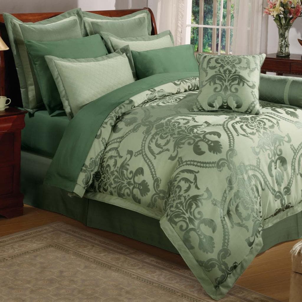 Brompton Sage 8 piece Comforter Set  