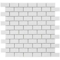 preview thumbnail 1 of 1, Somertile Victorian Subway White Porcelain Mosaic Tiles (Pack of 10)