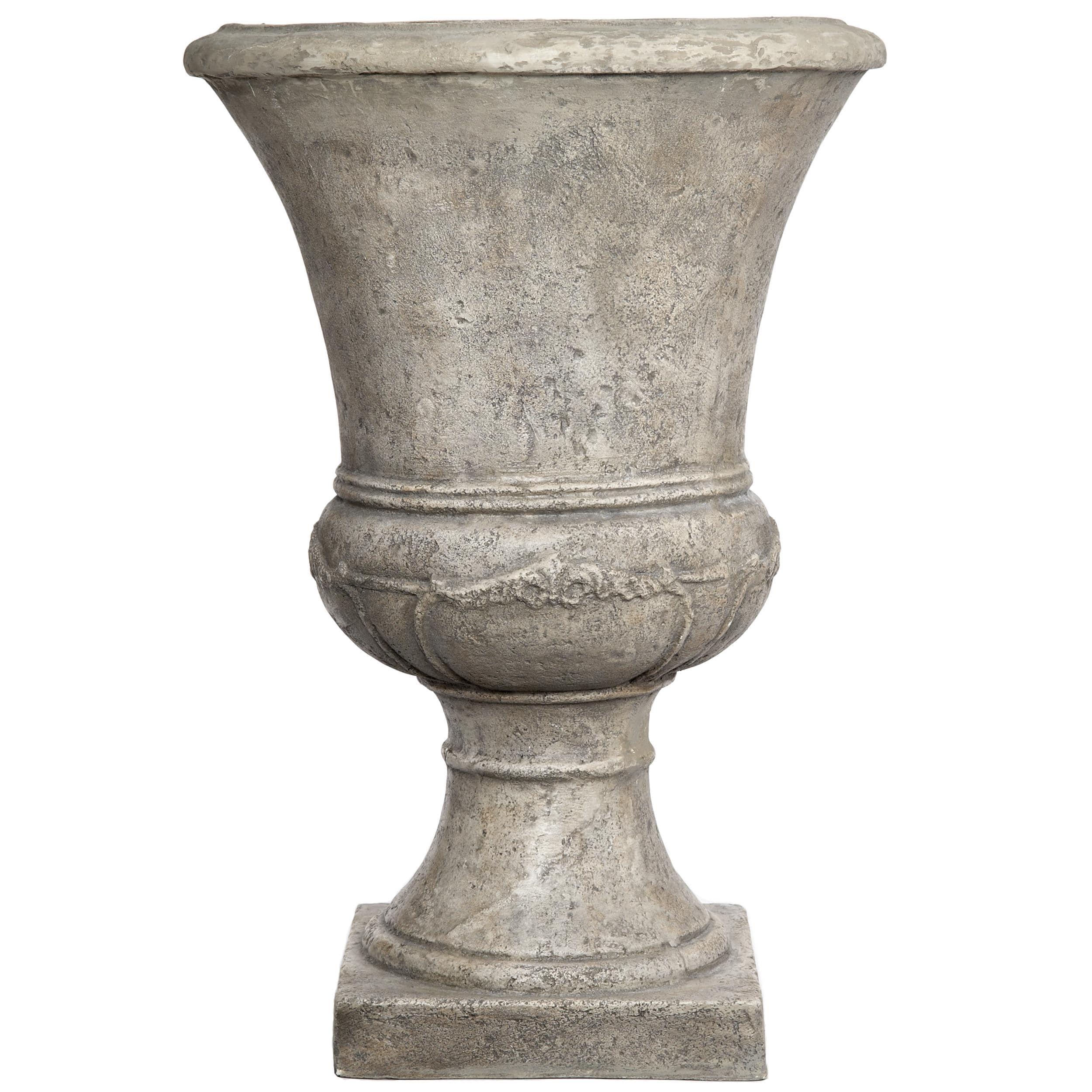 SomerTile Mediterranean Stoneware 16x24 inch Florence Planter 