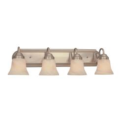 brushed transitional fixture nickel bath light