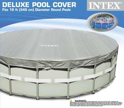 Intex Deluxe Round Pool Cover (18 x 8)