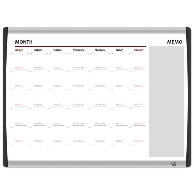 Quartet Magnetic Dry erase Arc Series Planner Board