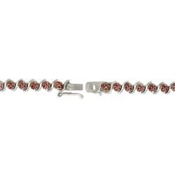 DB Designs Rose Gold over Silver Champagne Diamond 'S' Tennis Bracelet DB Designs Diamond Bracelets
