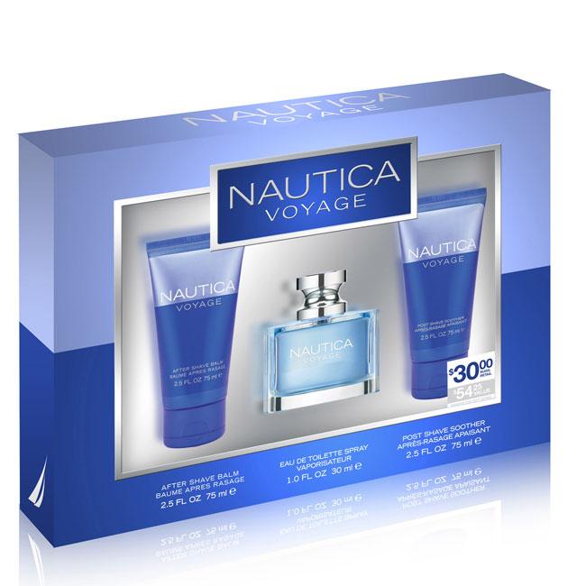 Natuica Nautica Voyage Mens 3 piece Cologne Set