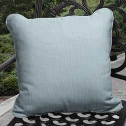 Shop Clara Outdoor Light Blue Throw Pillows Made With Sunbrella