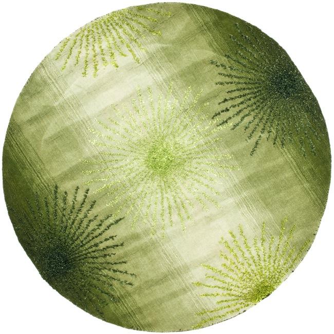 burst green new zealand wool rug 6 round today $ 164 99 sale $ 148 49