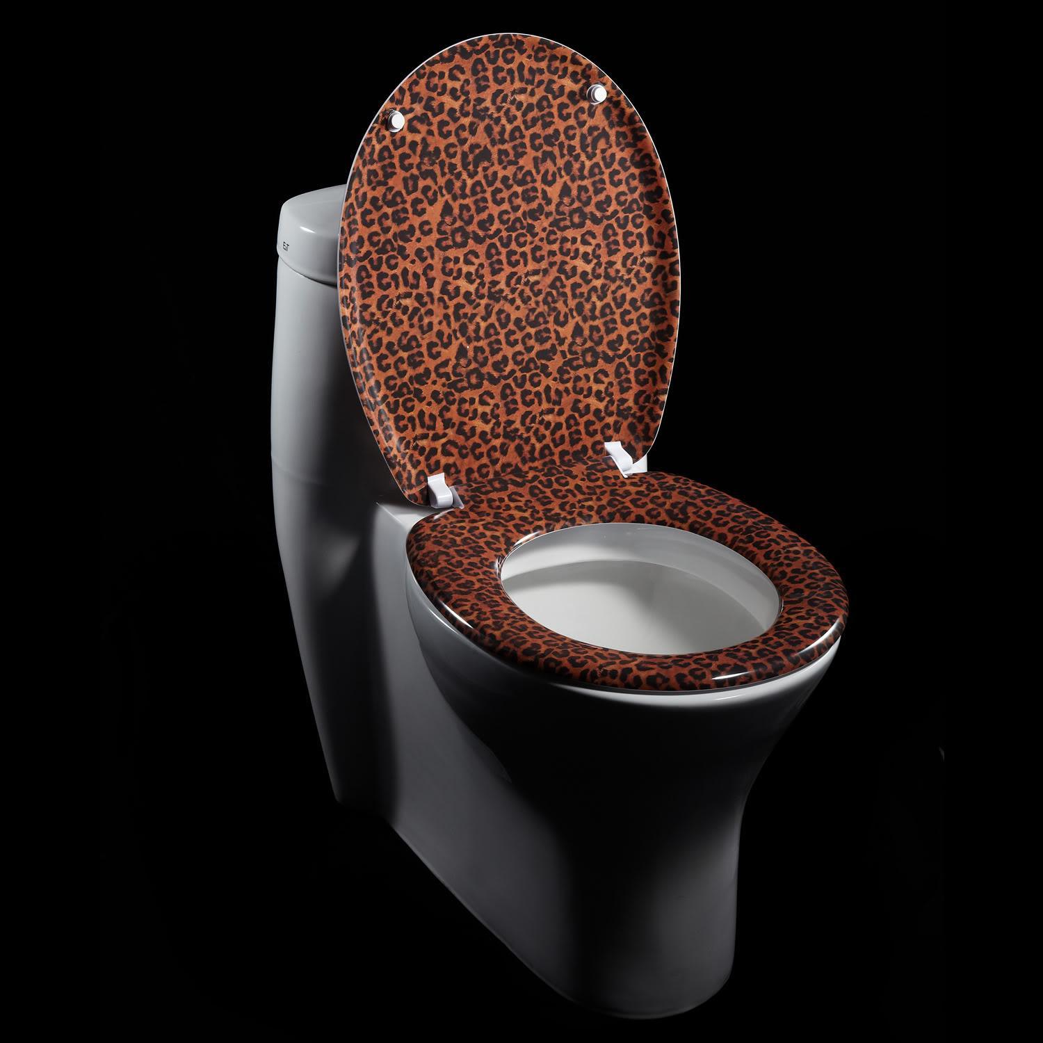 Jaguar Skin Print Designer Melamine Toilet Seat Cover - 13543949 ...