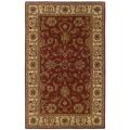 Hand-tufted Red and Ivory Wool Area Rug (8' x 10')