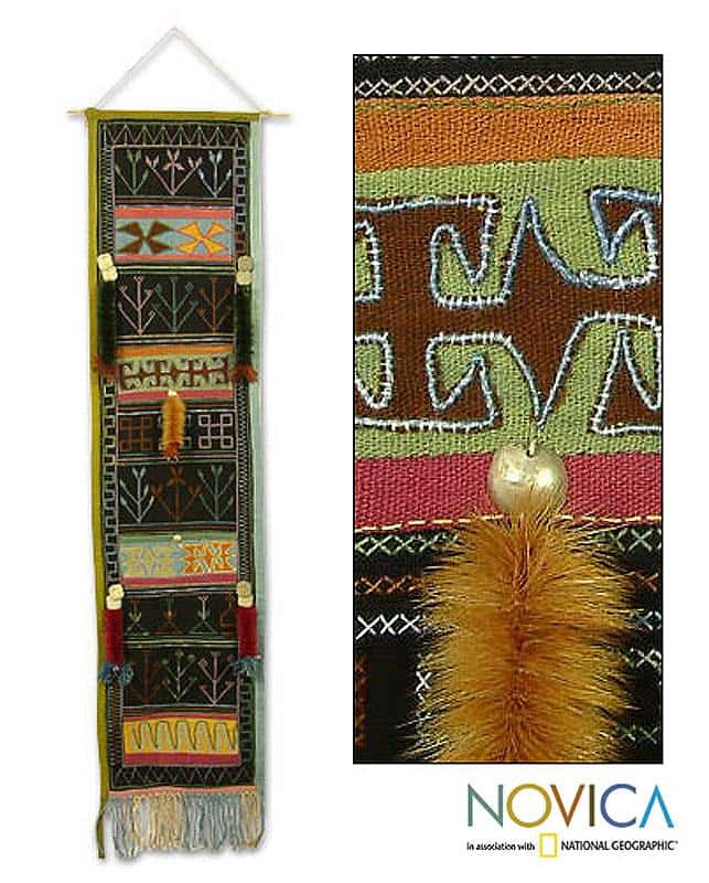 Cotton 'Colors In The Mist' Wall Hanging (Thailand)