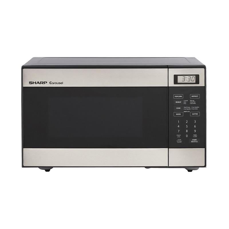 Sharp R216ls Stainless Steel Compact 0 8 Cu Ft Microwave Free Sharp R216ls Stainless Steel Compact 0 8 Cu Ft Microwave