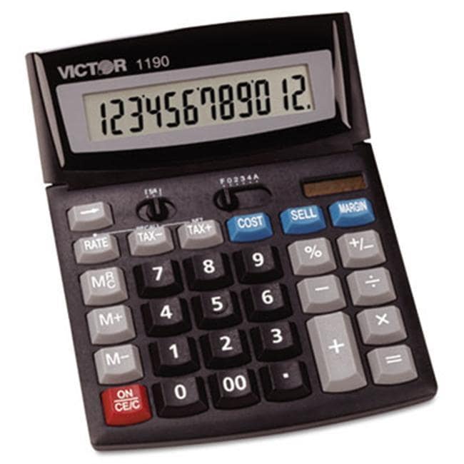 Victor Compact Desktop Calculator- 12-Digit LCD