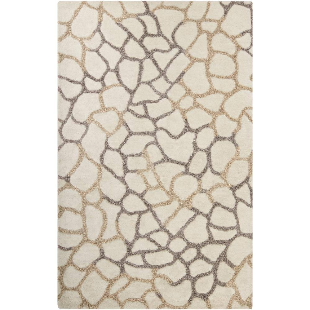 Hand-tufted Mandara Beige Rug (8' x 10')